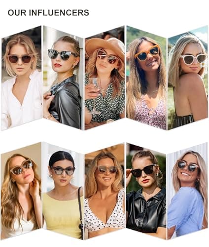 SOJOS Trendy Cat Eye Round Polarized Sunglasses for Women Fashion UV Protection Sunnies Sunglasses SJ2175, Brown Frame/Brown Lens