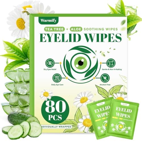 Warmify Tea Tree Oil Eyelid Wipes Review – 80 Count