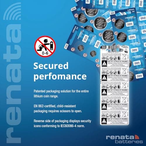Renata Batteries CR2450N 3 Volt Lithium Coin Battery (4 Pack)