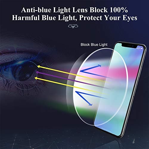 Lcbestbro Reading Glasses for Men, 3.0 Blue Light Blocking Reading Glasses Metal Readers