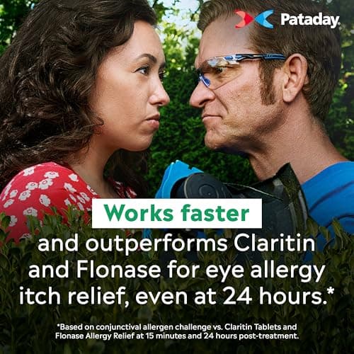 Pataday Once Daily Extra Strength Relief Allergy Eye Drops, 2.5 ml, Twin Pack, Antihistamine Eye Drops with Olopatadine 0.7% for Relief from Eye Allergy Itching, Works Up to 24 Hours