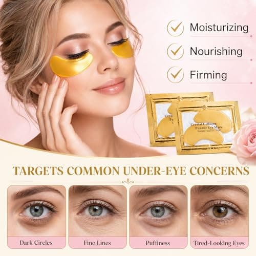 30 Pairs Lip Mask & Eye Mask, 24K Gold Under Eye Patches for Puffy Eyes, Lip Mask Skincare, Bridesmaid Gifts, Mothers Day Gifts, Teacher Appreciation Gifts, Bulk Gifts, Bachelorette Party Favors