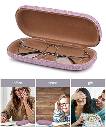 RayLove 3-Pack Hard Shell Eyeglasses Case Large Reading Glasses Hard Case