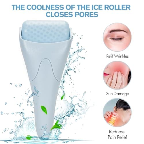 Fronnor Ice Roller for Face,Eyes,Facial Massager Tool,Soothing Skin Care Tool,Cooling Skincare Device for Puffiness,At-Home Spa Gift for Women