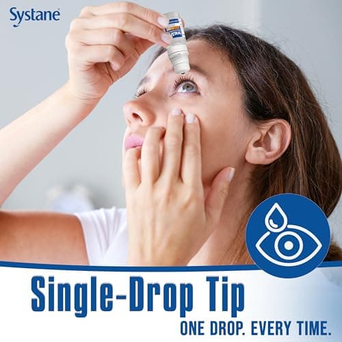 Systane PRO PF Lubricating Eye Drops for Dry Eyes, 2 x 10 mL, Preservative Free with Hyaluronate, Triple-Action Formula to Hydrate, Restore & Protect, Multi-Dose Bottle