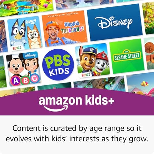 Amazon Fire HD 8 Kids tablet (newest model), ages 3-7. With bright 8" HD screen. Includes ad-free and exclusive content, parental controls and 13-hr battery, 32GB, Blue