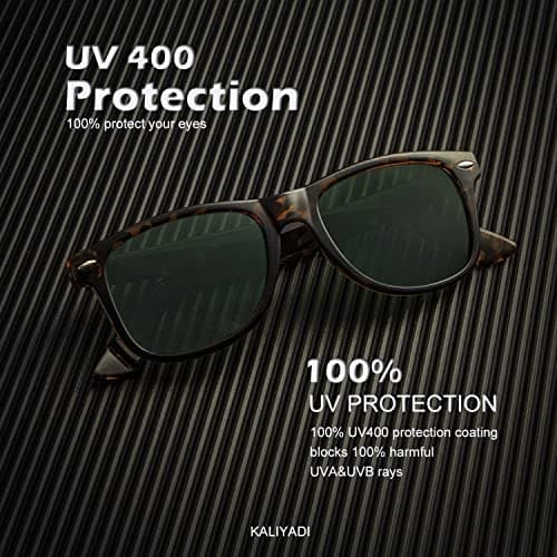 KALIYADI Sunglasses Men Polarized Sunglasses for Mens and Womens, Unisex Sun Glasses for Driving and Fishing, Retro Sun glasses UV Protection (G15/Tortoise G15/Brown)