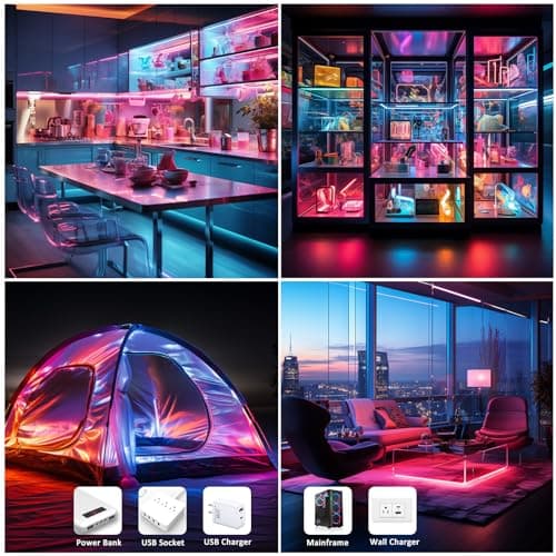 UVTaoYuan LED Strip Lights RGB COB 6.56 FT 1152 LEDs 5V USB Color Changing Short Strip Light,Multi Color TV Backlight with Remote/Button Control/Smart app for DIY Home Decor (6.56FT/2M)