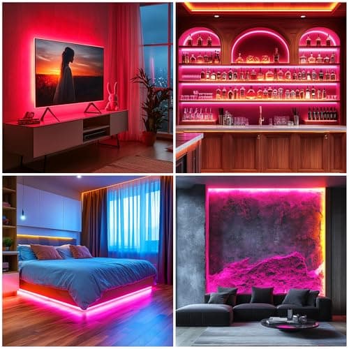 UVTaoYuan LED Strip Lights RGB COB 6.56 FT 1152 LEDs 5V USB Color Changing Short Strip Light,Multi Color TV Backlight with Remote/Button Control/Smart app for DIY Home Decor (6.56FT/2M)