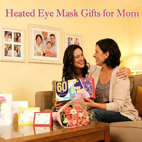 AROIC 60 Pack Steam Eye Masks Disposable, Heated Eye Mask Warm Compress for Eyes, Relaxation Mothers Day Gifts Self Care for Women, Spa Travel Essentials - Lavender, Unscented, Chamomile, Rose