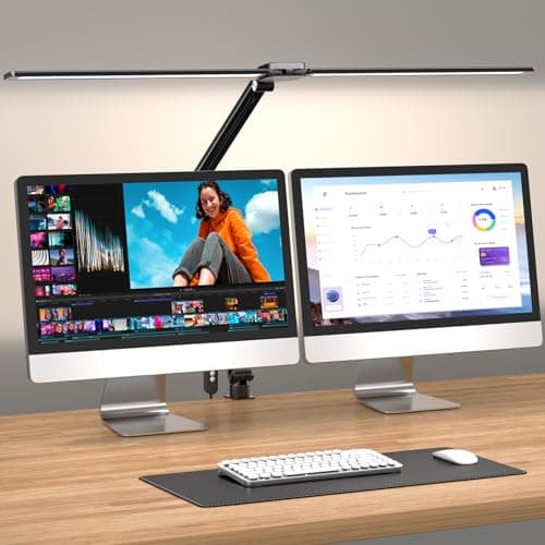 CHARYJOD LED Desk Lamp Review: Ultra-Wide Dual-Head Office Lighting Tested