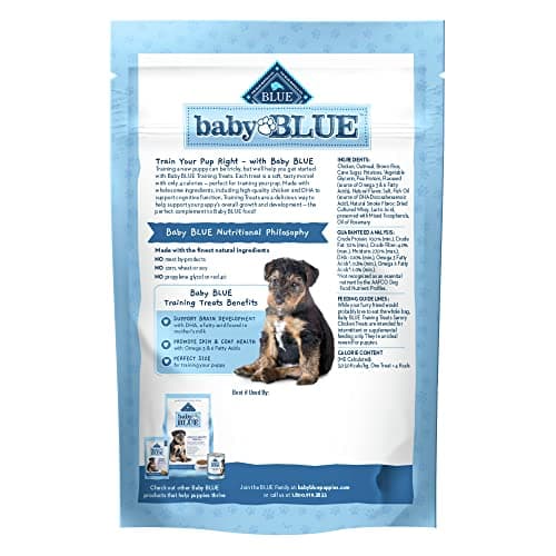 Blue Buffalo Baby Blue Training Treats Natural Puppy Soft Dog Treats, Savory Chicken 4-oz Bag