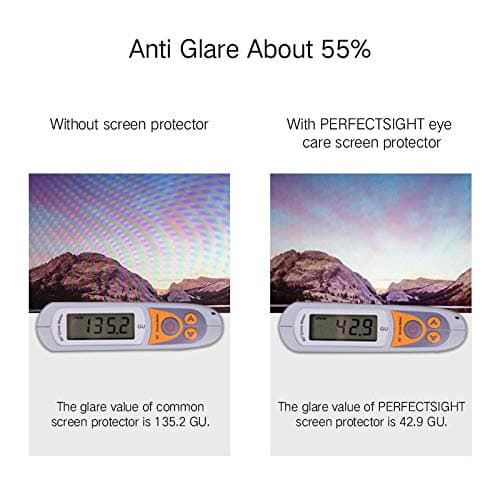 PERFECTSIGHT Anti Blue Light Anti Glare Tempered Glass Screen Protector Compatible with Nintendo Switch Lite 5.5 inch, [Eye Protection] [Great Gaming Experience] - Matte Clear Anti Fingerprint 1 Pack