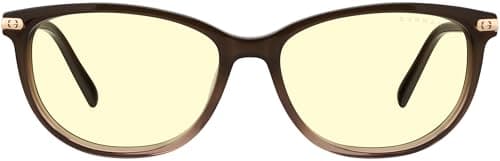 GUNNAR Womens Computer Glasses - Ingrid Cocoa Fade Crysta Amber Lens - Blue Light Blocking Anti Glare