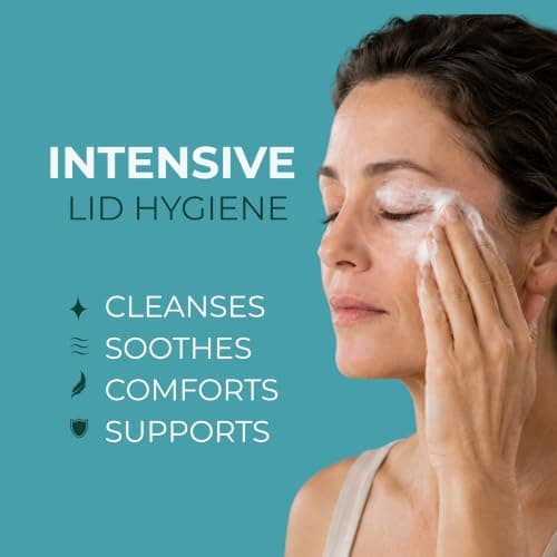Demodex Eyelid Cleanser Foam | Extra Strength Tea Tree Oil Formula | Daily Face Wash For Eyelash, Demodex, MGD, Stye Eyes, Eye Irritations & Skin Dryness, 3.38 fl oz (100ml)