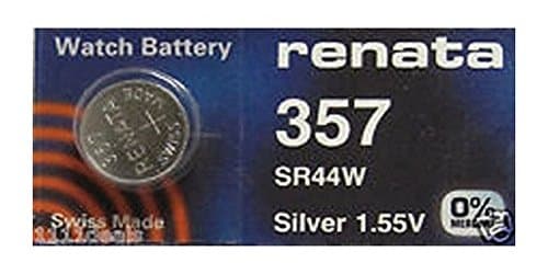 Renata Single Watch Battery Swiss Made 357 or SR44SW or AG13 1.55V (3 Batteries, 357 or SR 44 SW)
