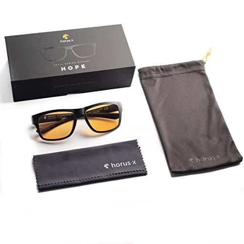 Horus X ® • Kids Blue Light Blocking Glasses | Gaming glasses | Screen Protection for boys and girls | Amber