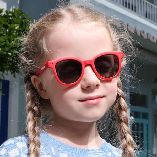 EYEBUDDY Kids Toddler Sunglasses Age 2-4/3-5 Boys Girls Polarized UV Protection Sun Glasses for Age 2-8